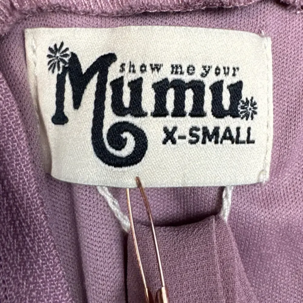 Show Me Your Mumu Jenn Maxi Dress Antique Rose Chiffon XS NWT Romantic Formal